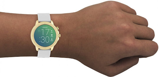 Oozoo Q00317 45mm Smartwatch with Heart Rate Monitor (Gold / Gray)