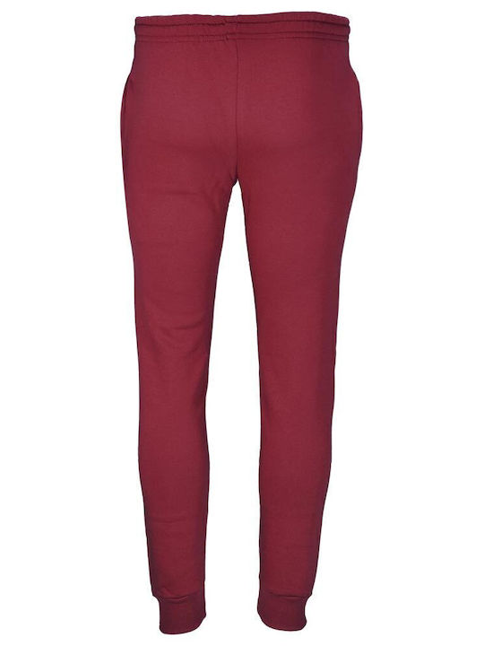 Pantaloni de trening cu Elastic Burgundy