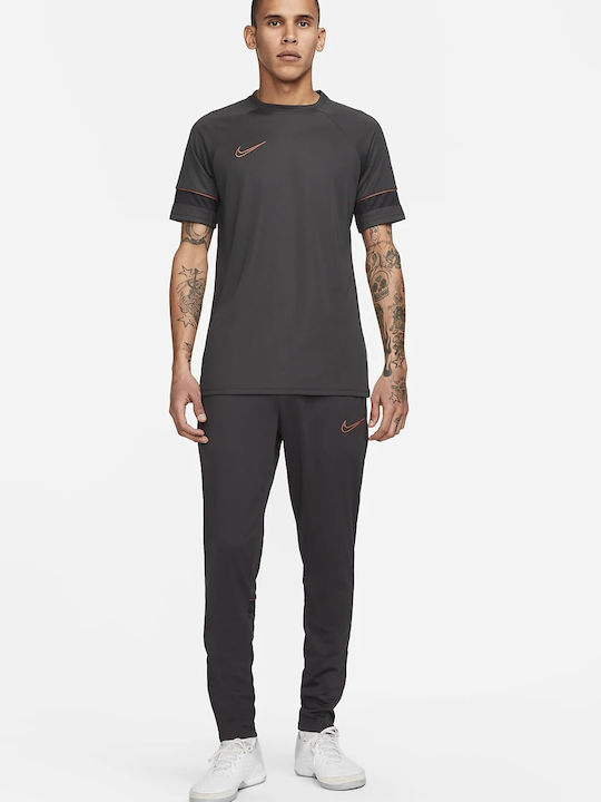 Football Sweatpants Dri-Fit Glossy with Elastic Gray