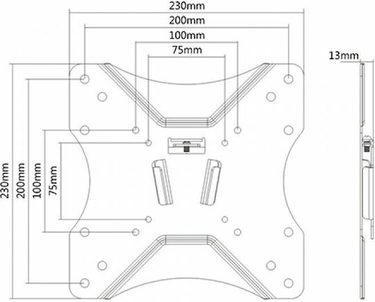 Brateck KM21-22F KM21-22F Wall TV Mount up to 42" and 25kg