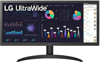 LG 26WQ500-B Ultrawide IPS HDR Monitor 26" FHD 2560x1080 με Χρόνο Απόκρισης 5ms GTG