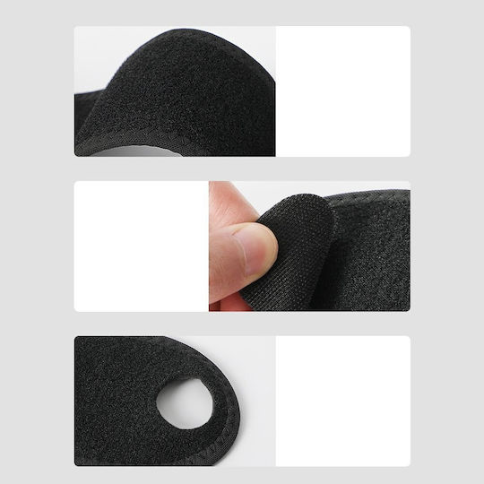 Hurtel Încheietură cu Degetul Mare & Fixare Stânga în Culoarea Negru