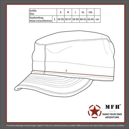 MFH Military Hat Jockey Black