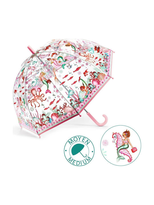 Djeco Mermaid Curved Handle Pink 70cm Djeco Mermaid Curved Handle Pink 70cm