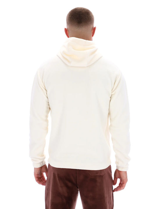 Fila Finn Men's Sweatshirt with Hood and Pockets Ecru