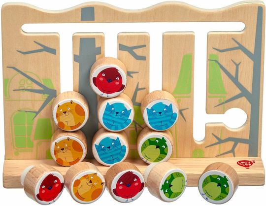 Lucy & Leo Αντιστοίχισης Πουλάκια-Γάτα Educational Game Knowledge made of Wood for 3+ years Years Old