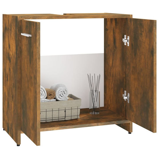 vidaXL Waschtisch ohne Waschbecken L60xB33xH60cm Eiche