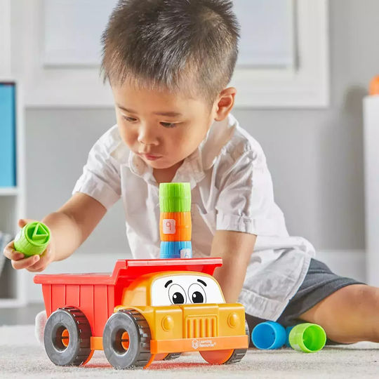 Learning Resources Jucărie de Sortare a Formelor Tony The Peg Stacker Dump Truck pentru 18++ Luni