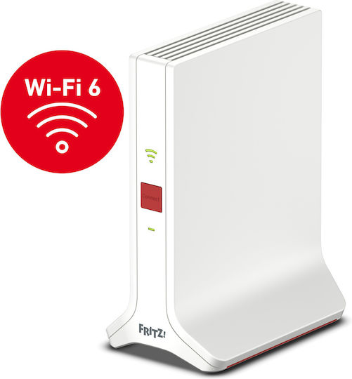 AVM Fritz!Repeater 3000 AX Mesh WiFi Удължител Трибандов (2.4 и 5 и 5GHz) 3000Mbps с 2 Gigabit Ethernet