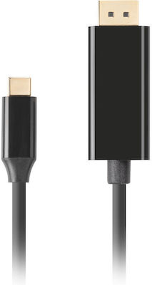 Lanberg USB 3.2 Cable USB-C male - DisplayPort male Black 0.5m (CA-CMDP-10CU-0005-BK)