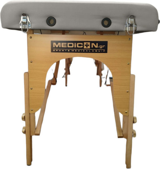 Medicin Wooden Portable Gray Massage and Physiotherapy Bed 186x60cm