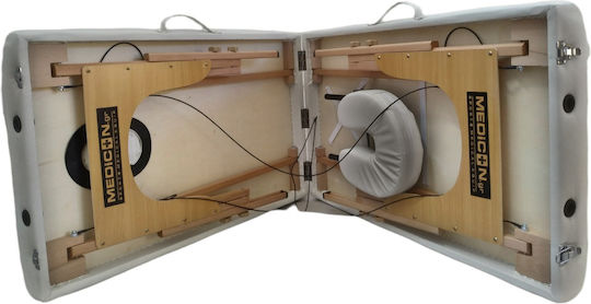 Medicin Wooden Portable Gray Massage and Physiotherapy Bed 186x60cm