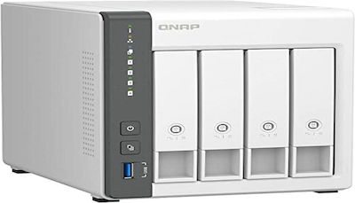 QNap TS-433-4G NAS cu 4 sloturi pentru HDD/SSD