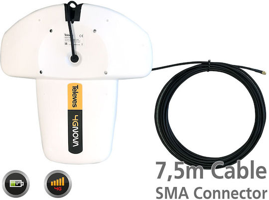 Televes 4GNOVA Antenă Wi-Fi Internă/Externă 5G Omnidirecțională 7.5dBi cu Conexiune SMA