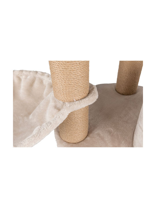 Trixie Nigella Stâlp pentru zgâriat pisici Copaci pentru pisici Gri 5 niveluri 60x60x177cm