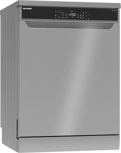 Sharp Mașină de spălat vase independentă pentru 14 seturi de vase L59.8xÎ85cm Inox