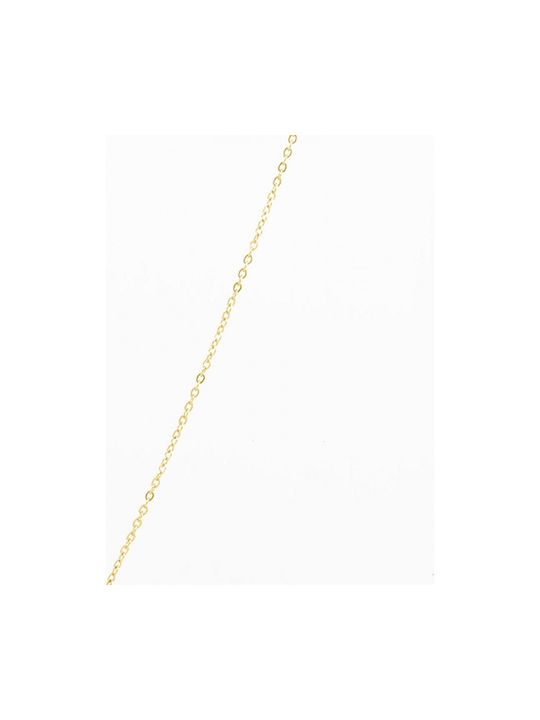 Oozoo Halskette mit Design Stern aus Vergoldet Stahl