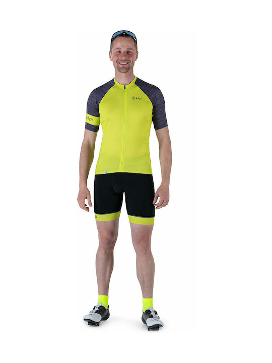 Kilpi Selva Short Sleeves Cycling Jersey Yellow