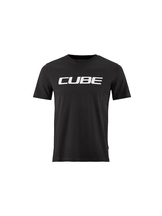CUBE Ανδρική Κοντομάνικη Μπλούζα Ποδηλασίας Μαύρη