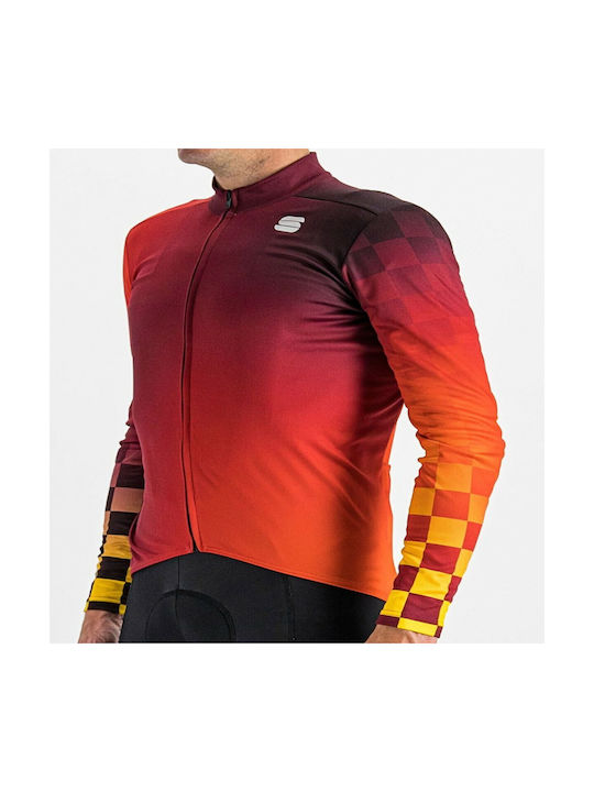 Sportful Rocket Thermal ZLV052 Long Sleeves Cycling Jersey Red