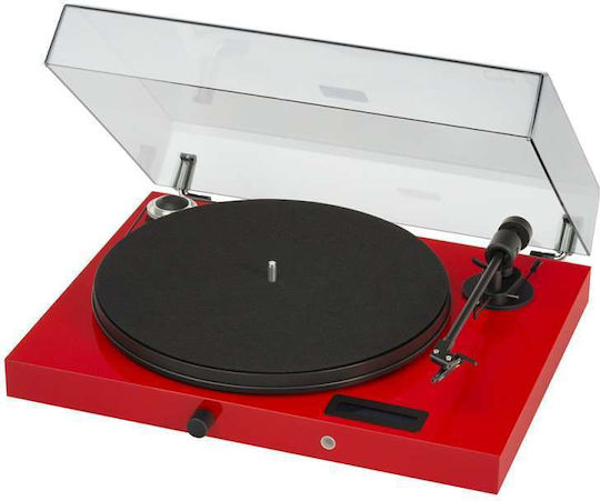 Pro-Ject Audio Juke box E High Gloss + Ortofon OM 5E 13768-836 Πικάπ με Belt Drive και Προενίσχυση Κόκκινο