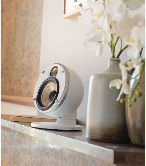 Focal Dome 1.0 Flax APA2018-22172 Ηχείο Hi-Fi Βιβλιοθήκης 100W 2 Δρόμων Π14.4xΒ14.3xΥ17.2εκ. Λευκό
