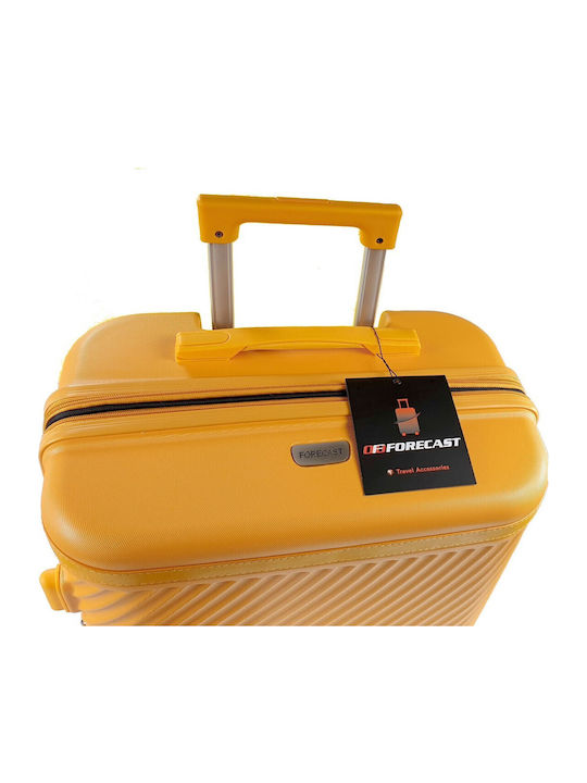 Forecast LSDQ-04 Mittlerer Reisekoffer Hartschalen Gelb mit 4 Räder Höhe 65cm