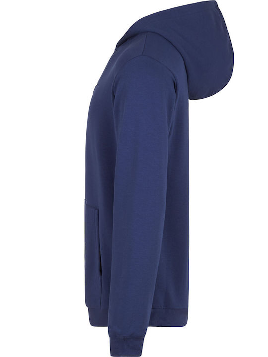 Φούτερ με Κουκούλα Navy Μπλε