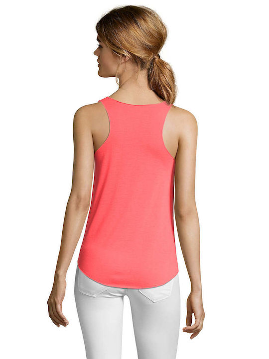 Sol's Jade Women's Sleeveless Promotional Blouse Neon Coral