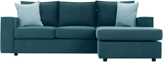 Monaco Ecke Sofa mit Umkehrbarer Winkel Petrol Blau 240x170x86cm
