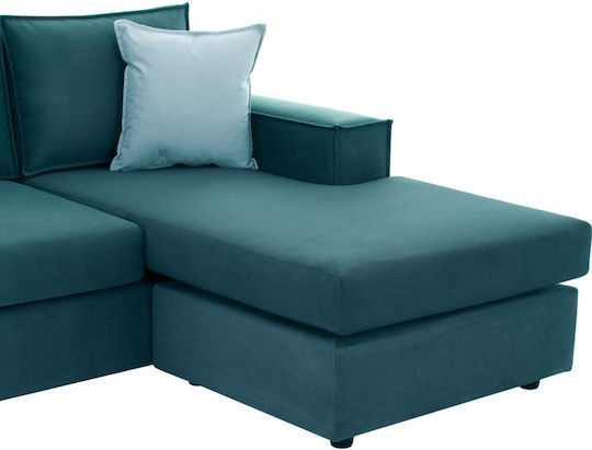 Monaco Ecke Sofa mit Umkehrbarer Winkel Petrol Blau 240x170x86cm