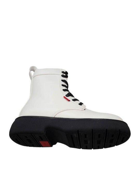 Joss Kinderstiefel mit Schnürsenkeln Weiß
