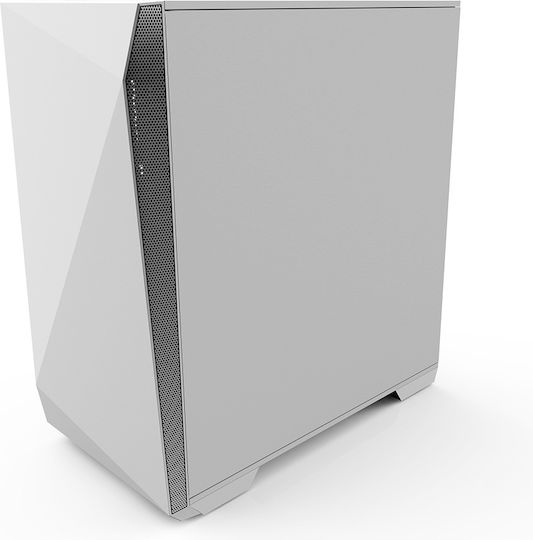 Z1 Iceberg Gaming Midi Tower Computer Case with Side Window White