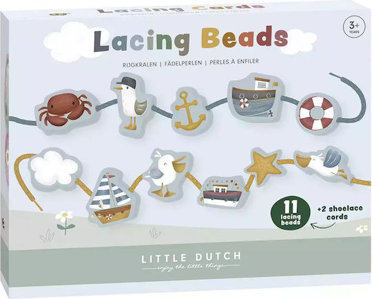 Little Dutch Lacing Toy Sailors Bay made of Wood for 3++ Months