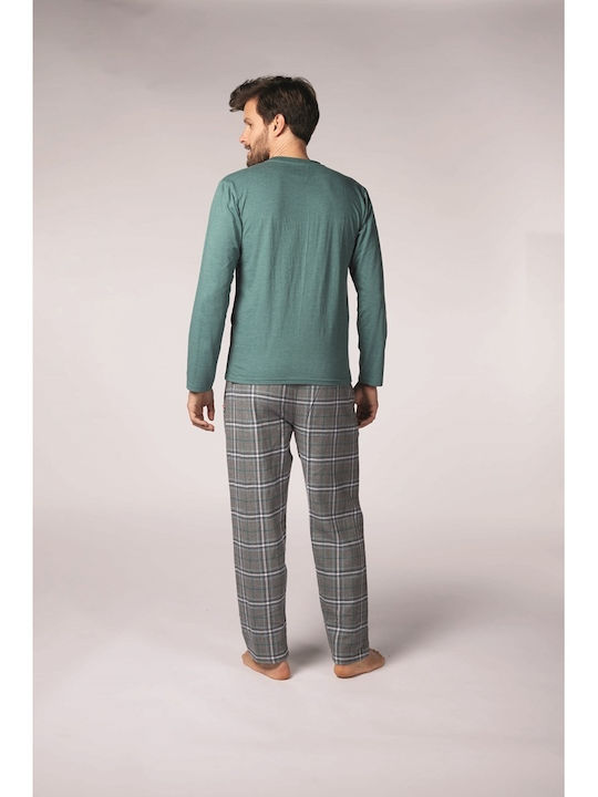 Dodo Homme Men's Winter Pajamas DH.FOR.PYK VERT