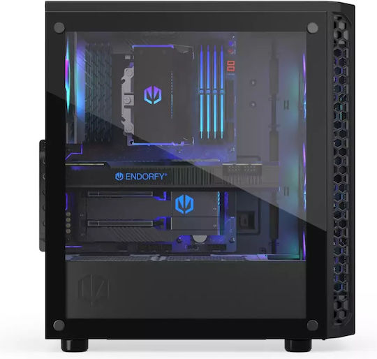 Endorfy Signum 300 ARGB Gaming Midi Tower Computer Case with Side Window Black
