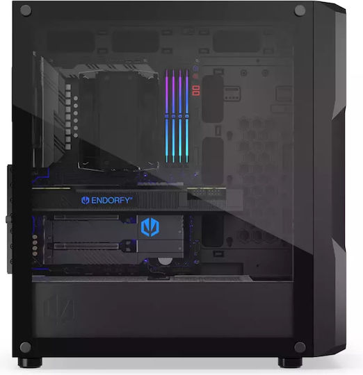 Endorfy Regnum 400 Air Gaming Midi Tower Computer Case with Side Window Black