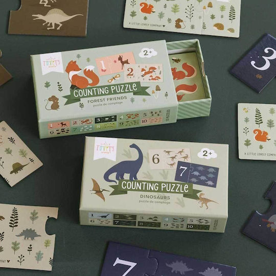 A Little Lovely Company Μαθαίνω Αριθμούς - Dinosaurs Образователна Игра Образователни за Над 2 години Години