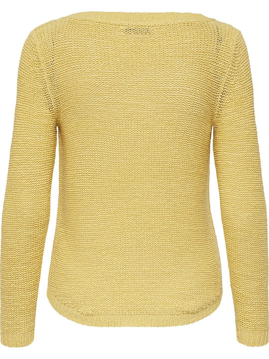 Women's Long Sleeve Sweater Yellow Pear