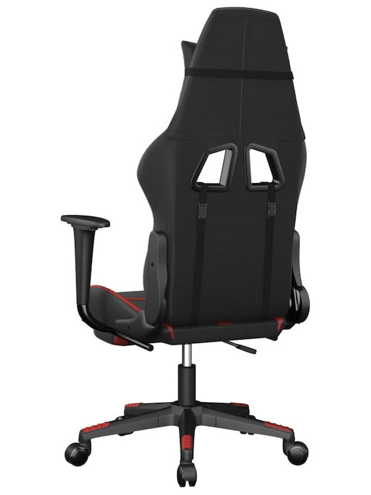 vidaXL 3143677 Gaming Chair with Footrest Black / Red