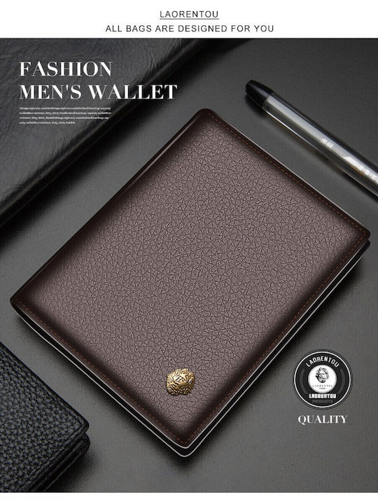 Leather Men's Wallet Classic Brown