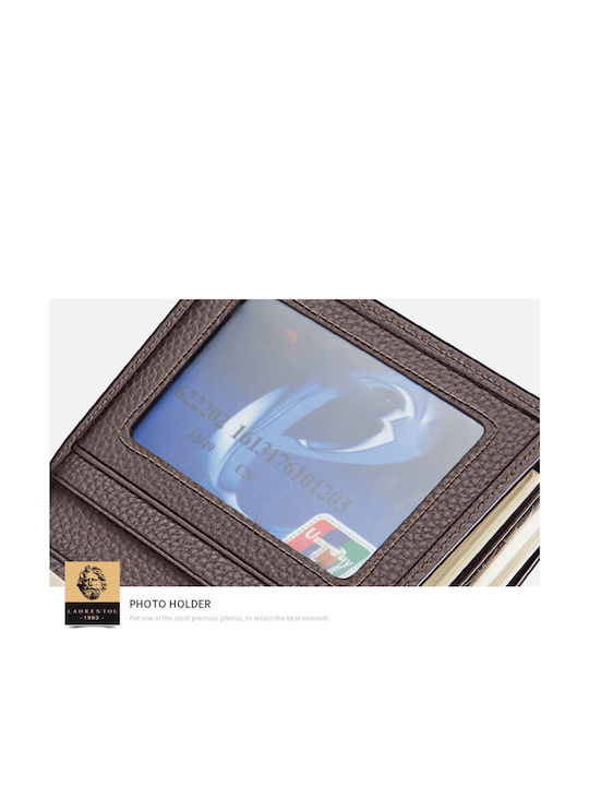 Leather Men's Wallet Classic Brown