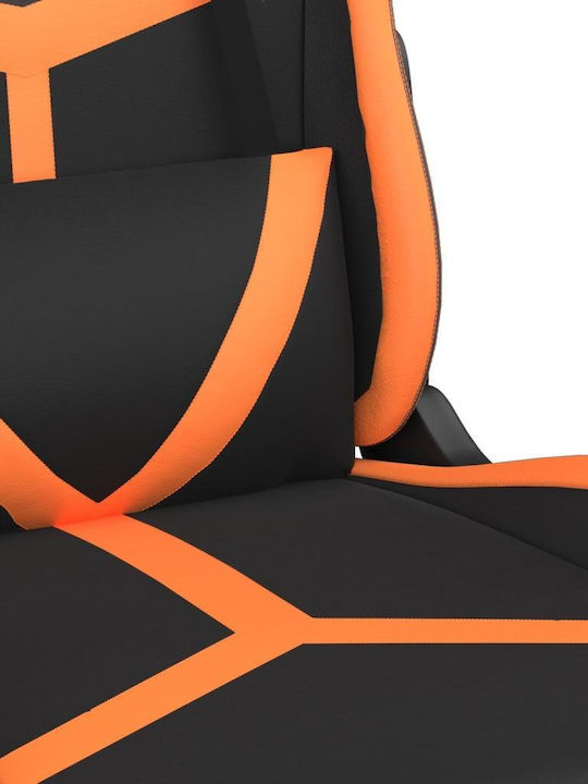 vidaXL 3143682 Геймърски стол с подлакътник Black / Orange