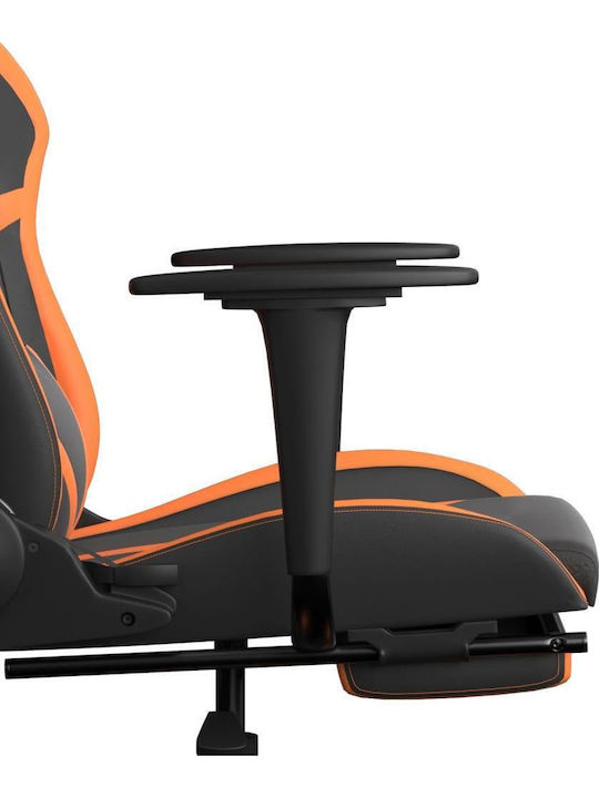 vidaXL 3143682 Геймърски стол с подлакътник Black / Orange