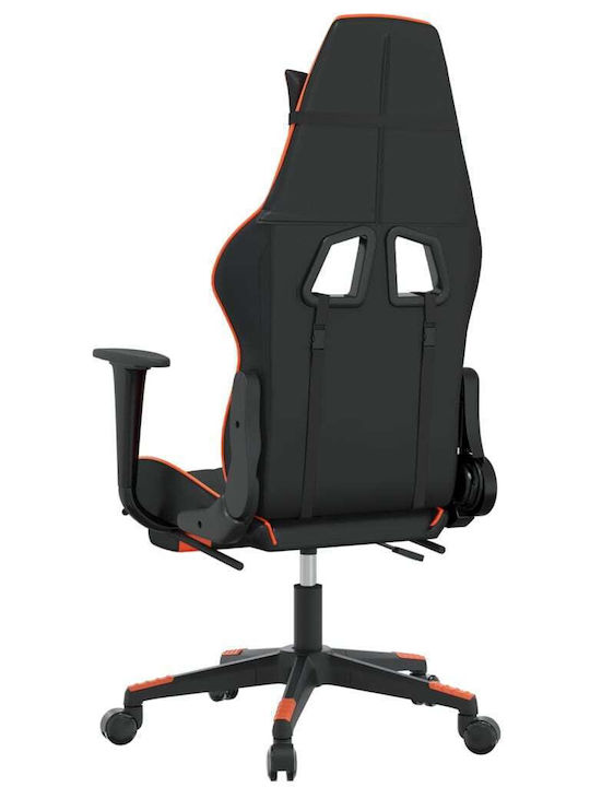 vidaXL 3143770 Gaming Stuhl mit Fußstütze Black / Orange
