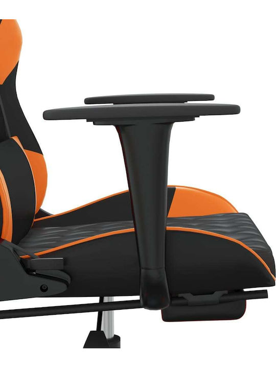 vidaXL 3143770 Gaming Stuhl mit Fußstütze Black / Orange
