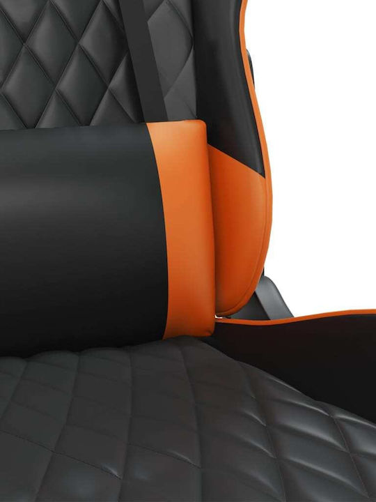 vidaXL 3143770 Gaming Stuhl mit Fußstütze Black / Orange