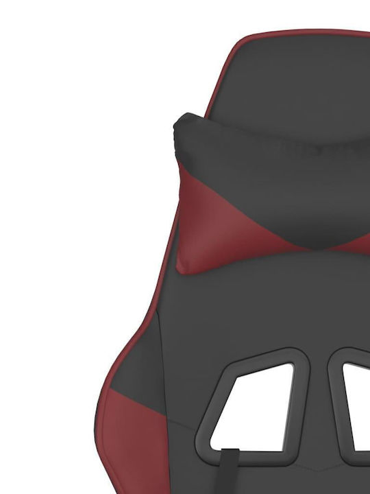 vidaXL 3143660 Gaming Chair with Footrest Black / Burgundy