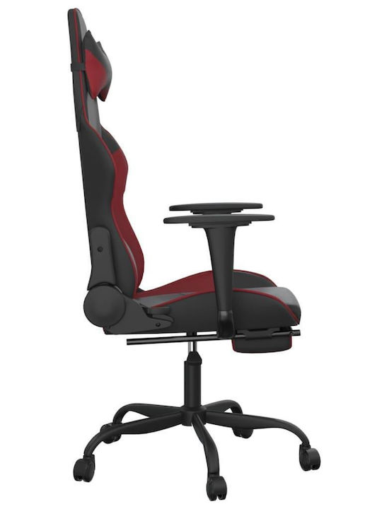 vidaXL 3143660 Gaming Chair with Footrest Black / Burgundy