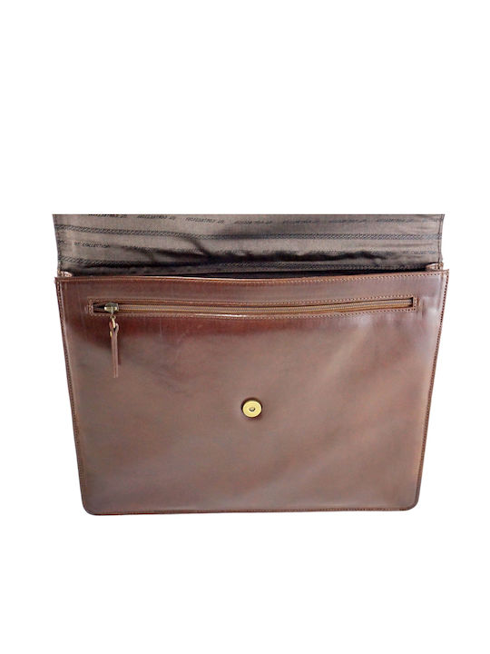 Geantă de mână din piele MYBAG 206 BROWN TAMPA 206 BROWN